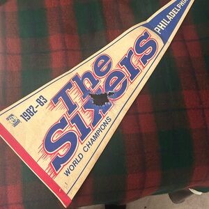 1983 Championship Philadelphia 76ers Vintage Pennant